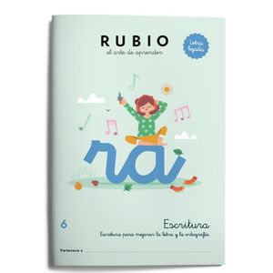ESCRITURA CON LETRA LIGADA 6 (EDUCACIÓN PRIMARIA)