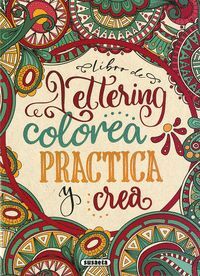 LETTERING COLOREA PRACTICA Y CREA/ROJO