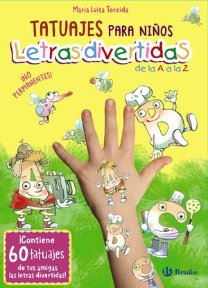 TATUAJES PARA NIÑOS. LETRAS DIVERTIDAS DE LA A A L
