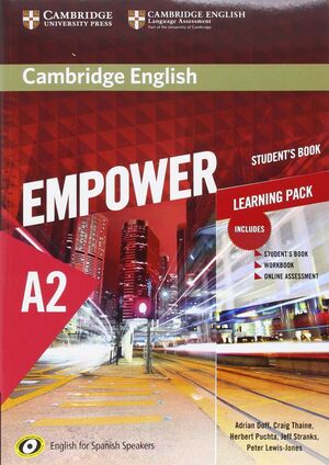 CAMBRIDGE ENGLISH EMPOWER FOR SPANISH SPEAKERS A2 STUDENT'S BOOK WITH ONLINE ASS